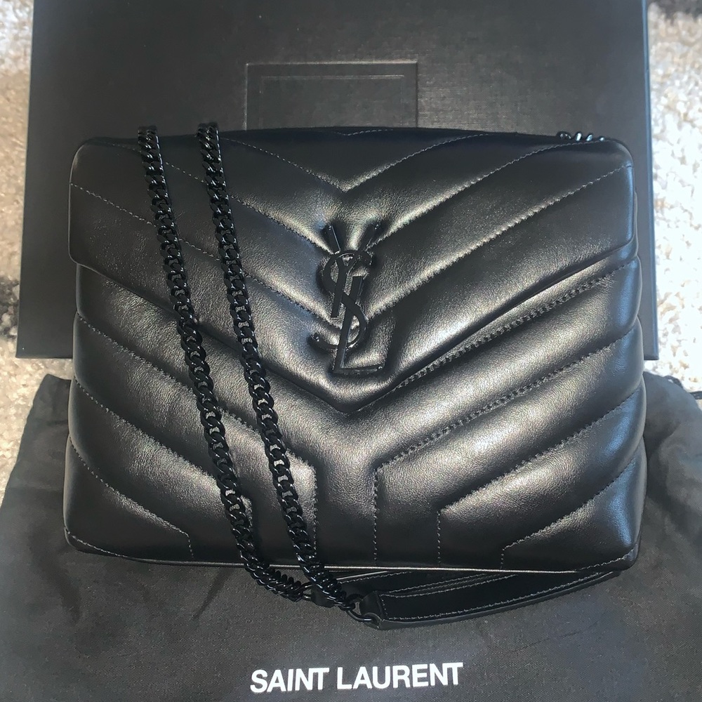 Saint Laurent Small Loulou Black on Black